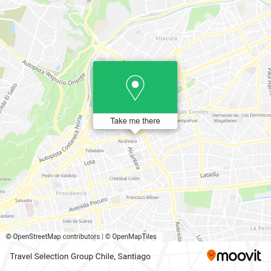 Travel Selection Group Chile map