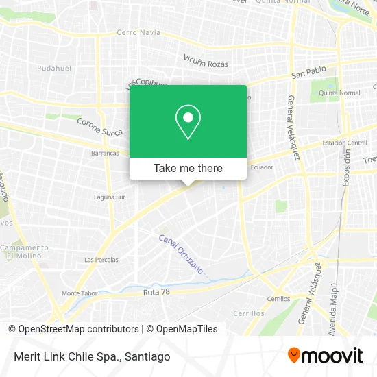 Merit Link Chile Spa. map