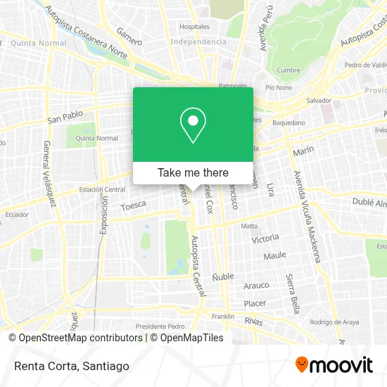 Renta Corta map