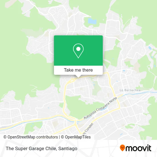 The Super Garage Chile map