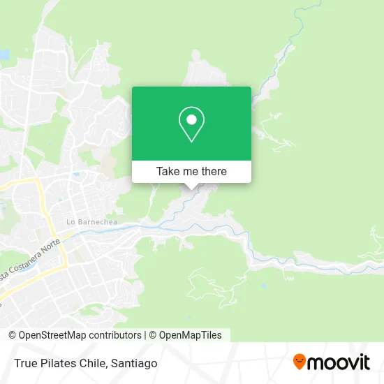 True Pilates Chile map
