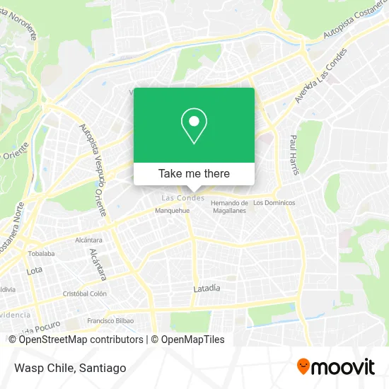 Wasp Chile map