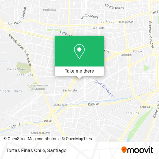 Tortas Finas Chile map