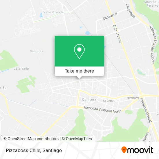 Pizzaboss Chile map
