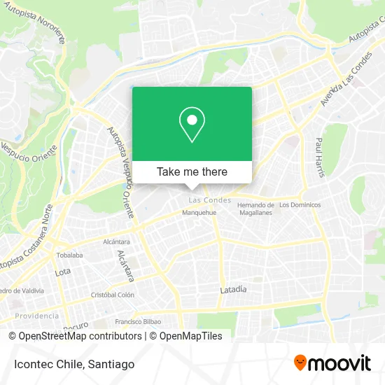 Icontec Chile map