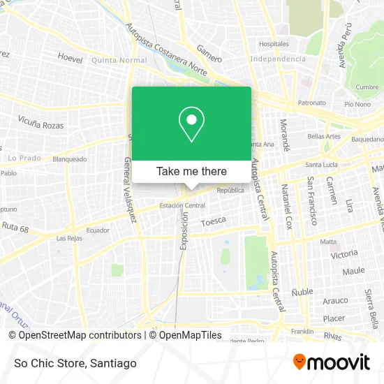 So Chic Store map