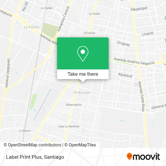 Label Print Plus map