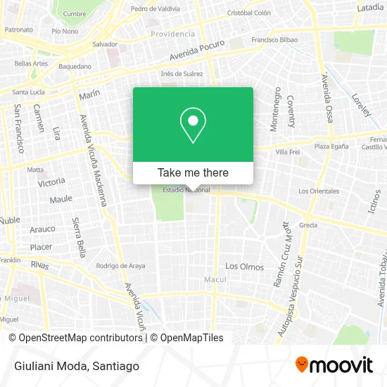 Giuliani Moda map