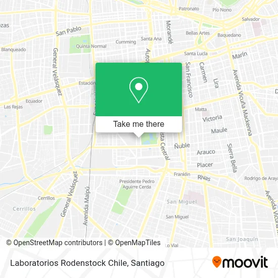 Laboratorios Rodenstock Chile map