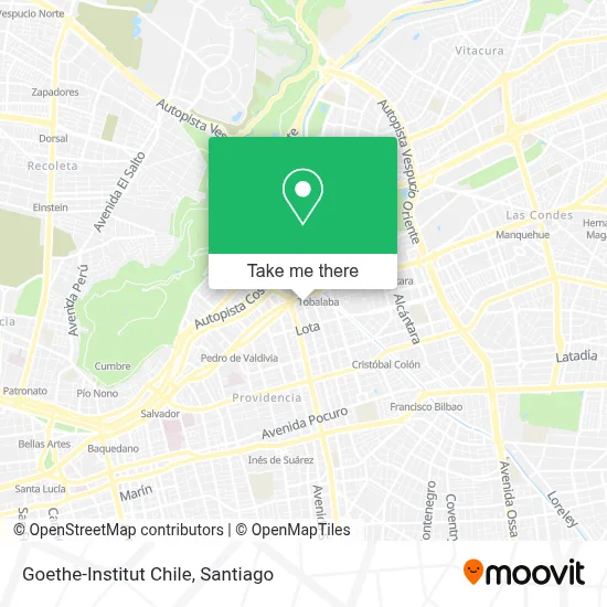 Goethe-Institut Chile map