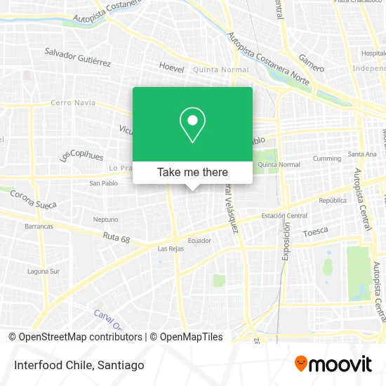 Interfood Chile map