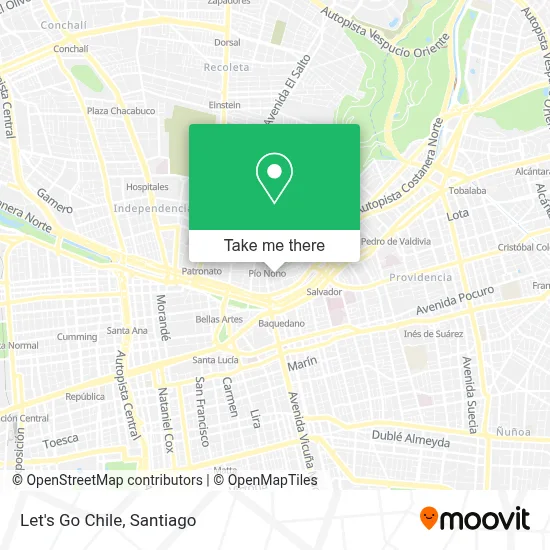 Let's Go Chile map