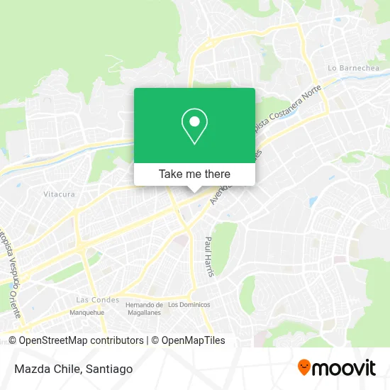 Mazda Chile map