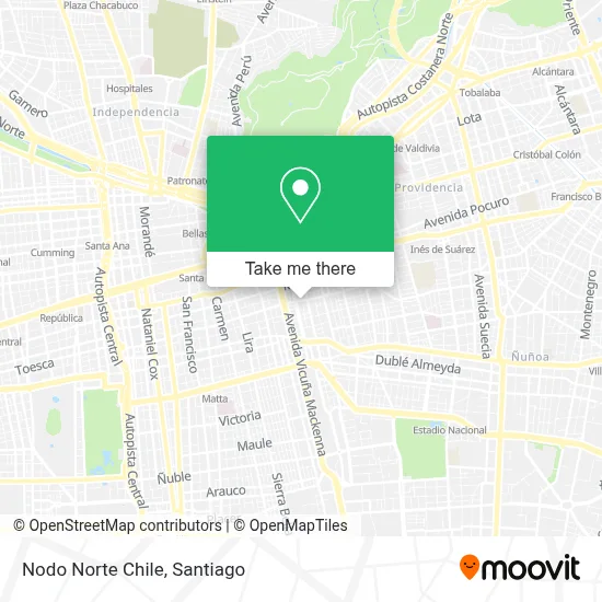 Nodo Norte Chile map