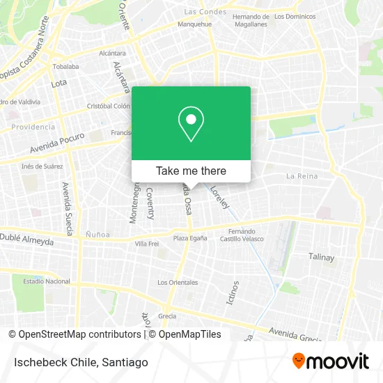 Ischebeck Chile map