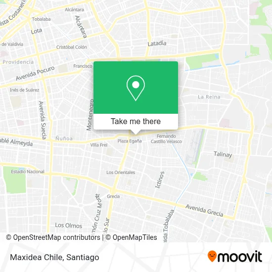 Maxidea Chile map