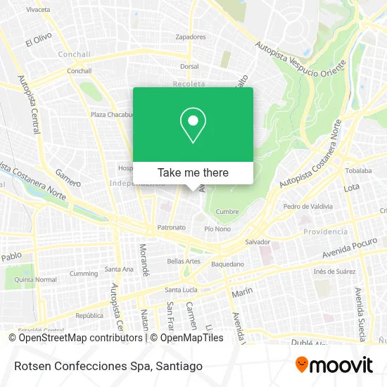 Rotsen Confecciones Spa map