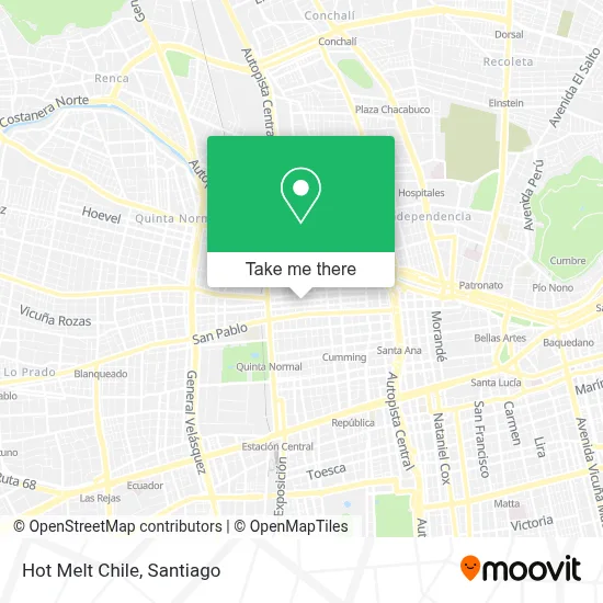 Hot Melt Chile map