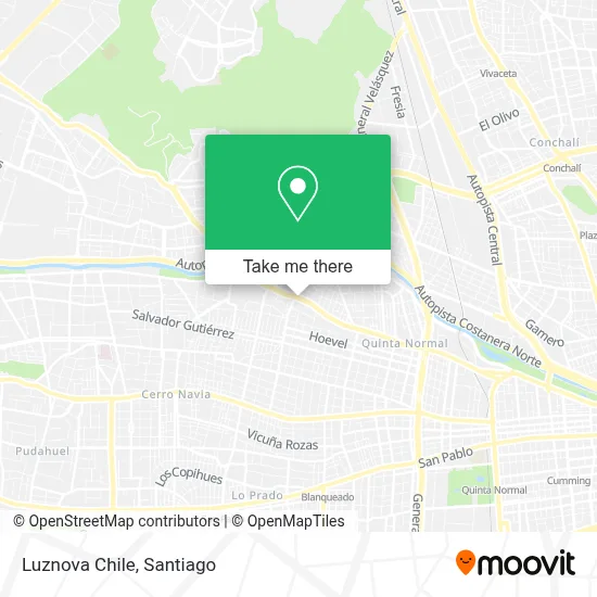 Luznova Chile map