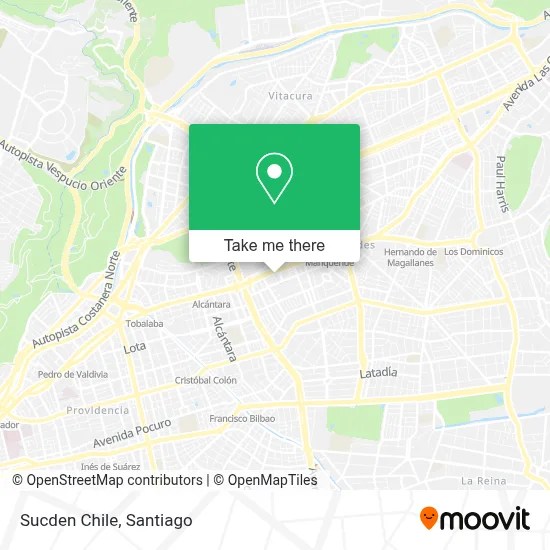 Sucden Chile map