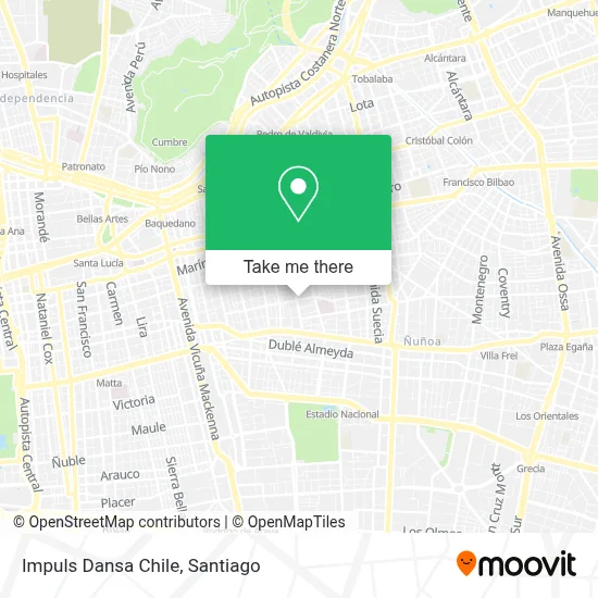 Impuls Dansa Chile map