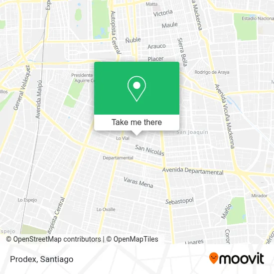 Prodex map