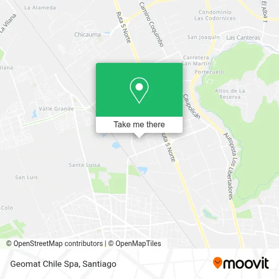 Geomat Chile Spa map