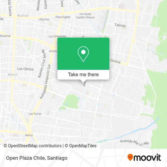 Open Plaza Chile map