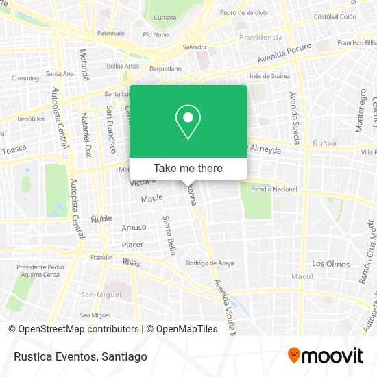 Rustica Eventos map