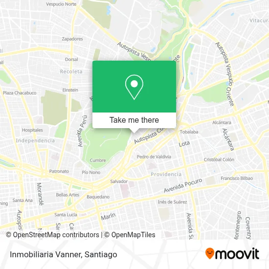Inmobiliaria Vanner map