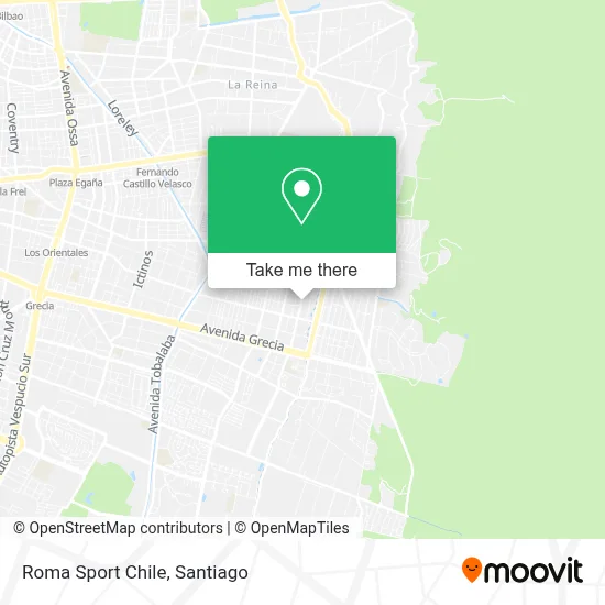 Roma Sport Chile map