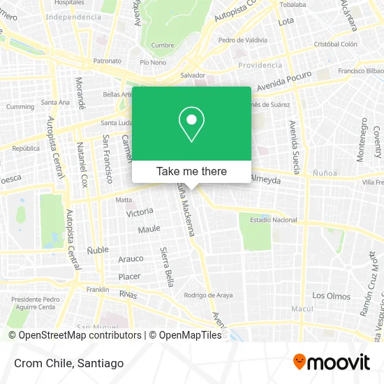Crom Chile map