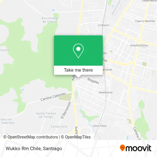 Wukko Rm Chile map