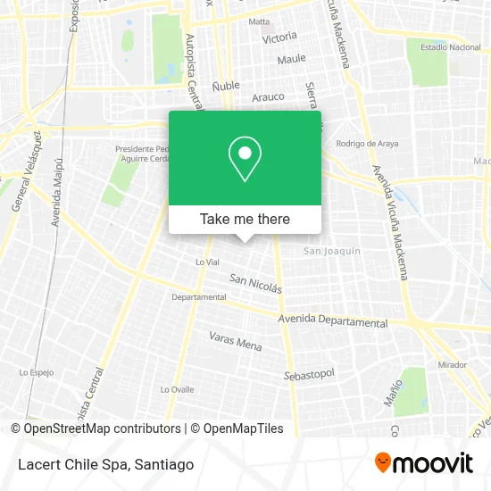 Lacert Chile Spa map