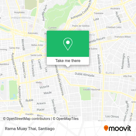 Rama Muay Thai map