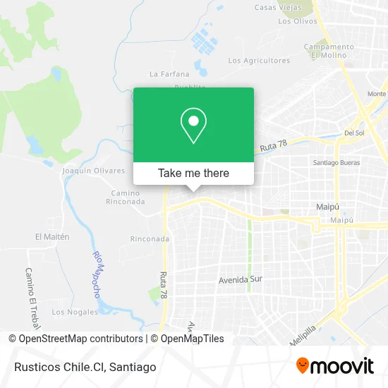 Rusticos Chile.Cl map