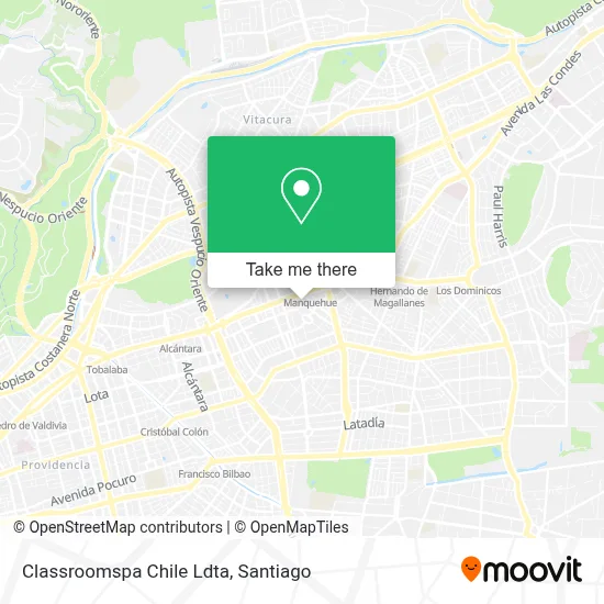 Classroomspa Chile Ldta map