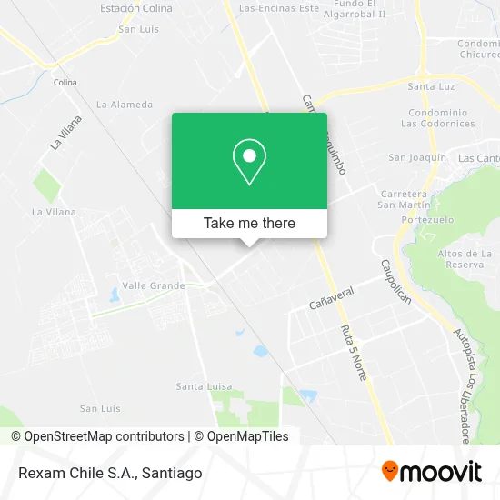 Rexam Chile S.A. map