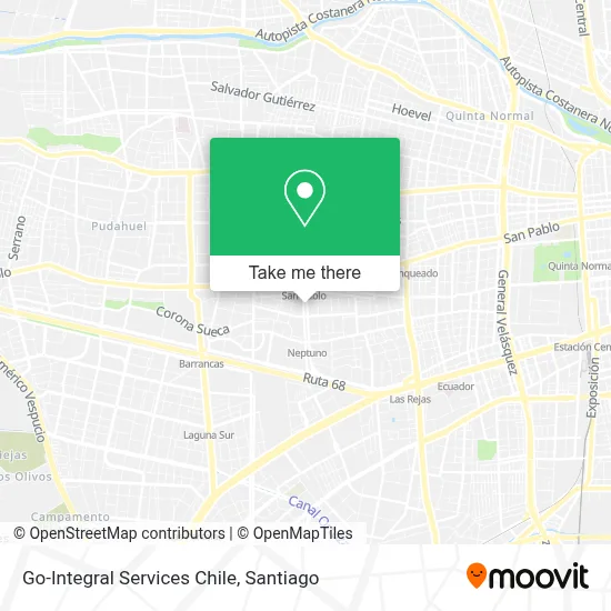 Go-Integral Services Chile map