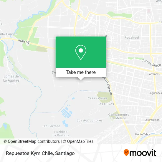 Repuestos Kym Chile map