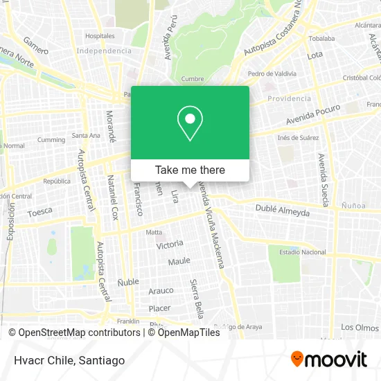 Hvacr Chile map
