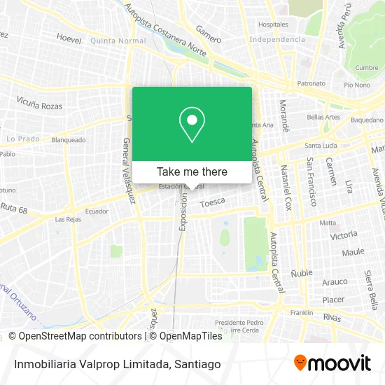 Inmobiliaria Valprop Limitada map