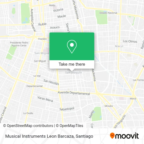 Musical Instruments Leon Barcaza map