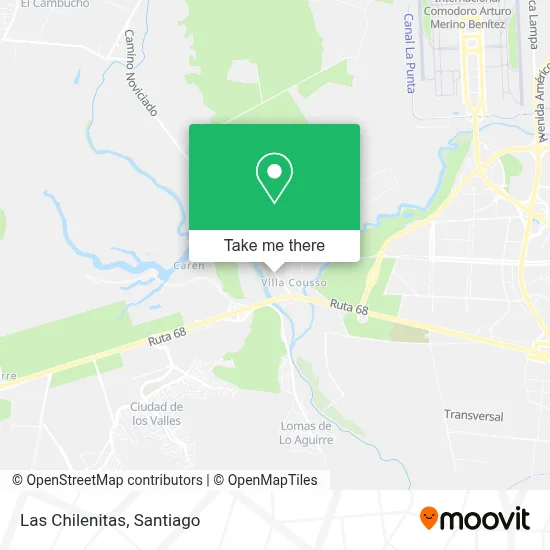 Las Chilenitas map