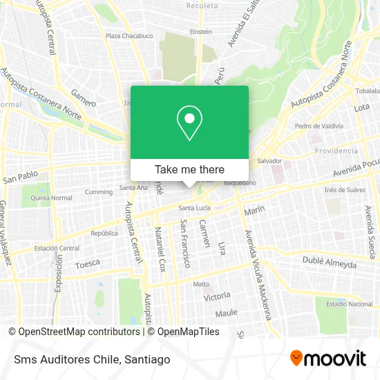 Sms Auditores Chile map