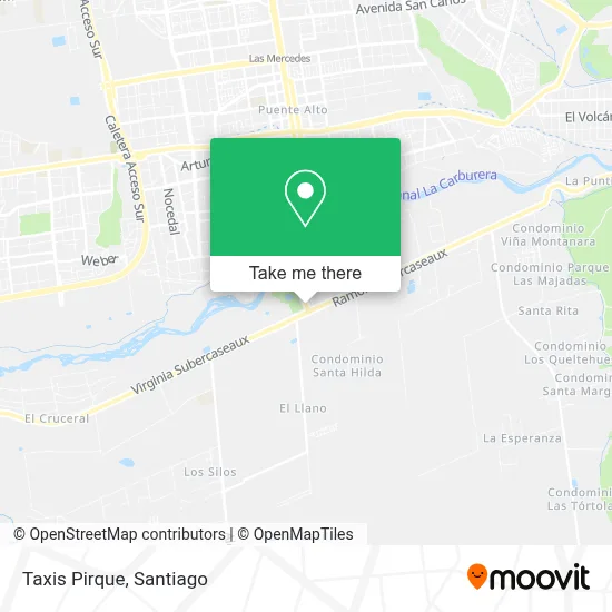 Taxis Pirque map