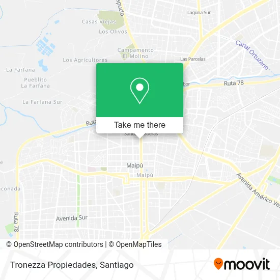 Tronezza Propiedades map