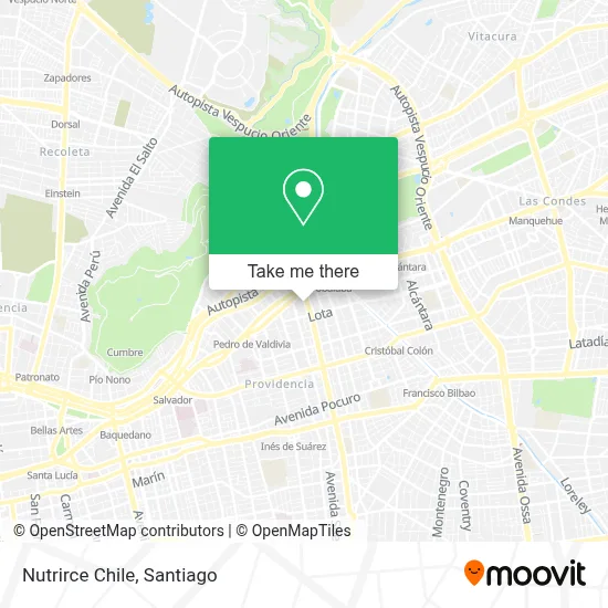 Nutrirce Chile map