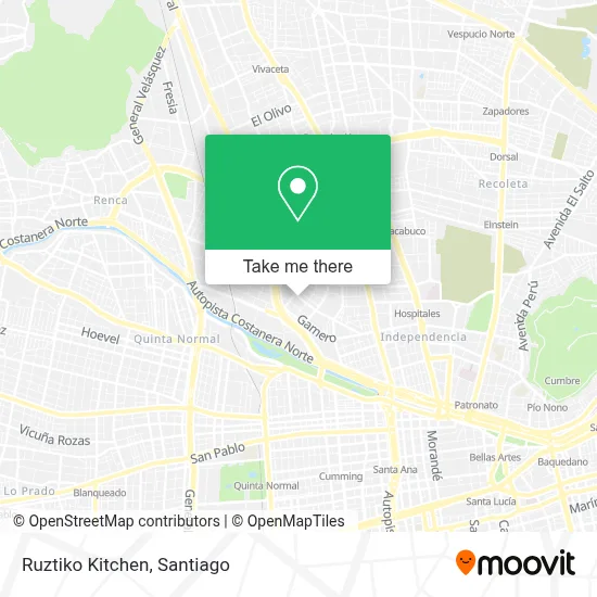 Ruztiko Kitchen map
