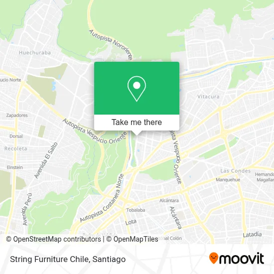 String Furniture Chile map